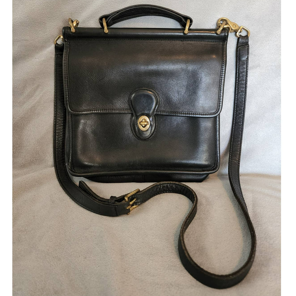 Vintage Coach Willis Bag Black Leather